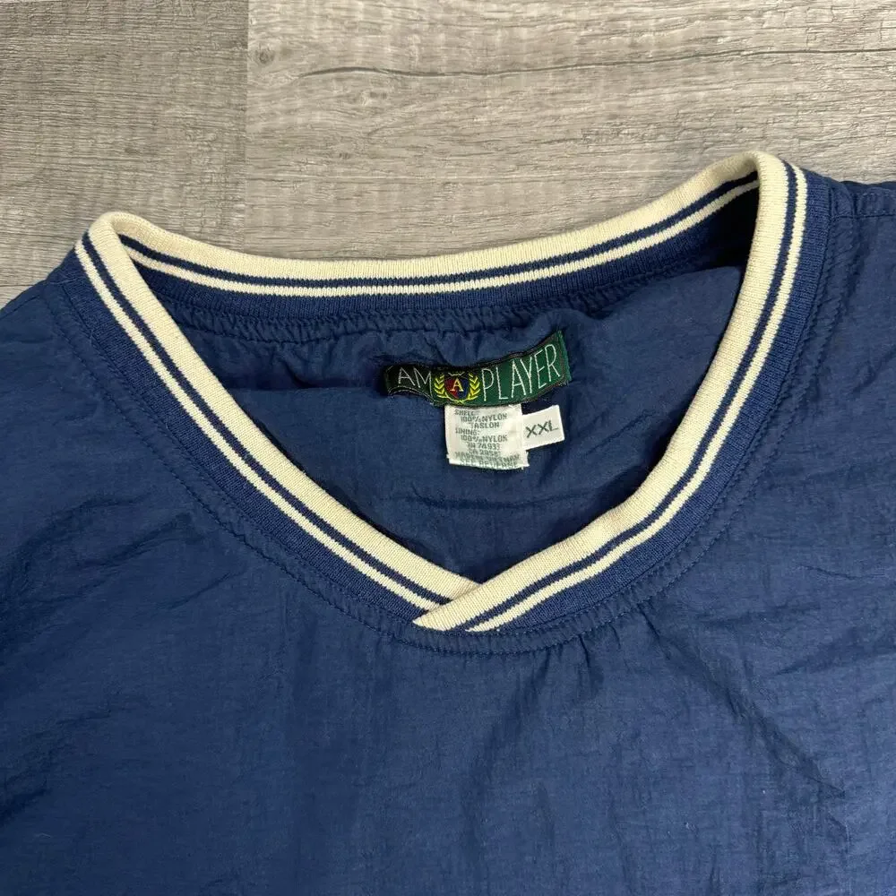 Vintage Men’s Navy Pullover Windbreaker Golf Size XXL